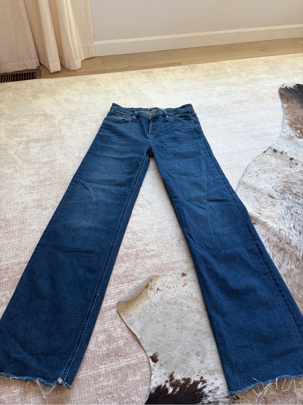 Hudson Jeans Wide-Leg Denim in Deep Blue Wash
